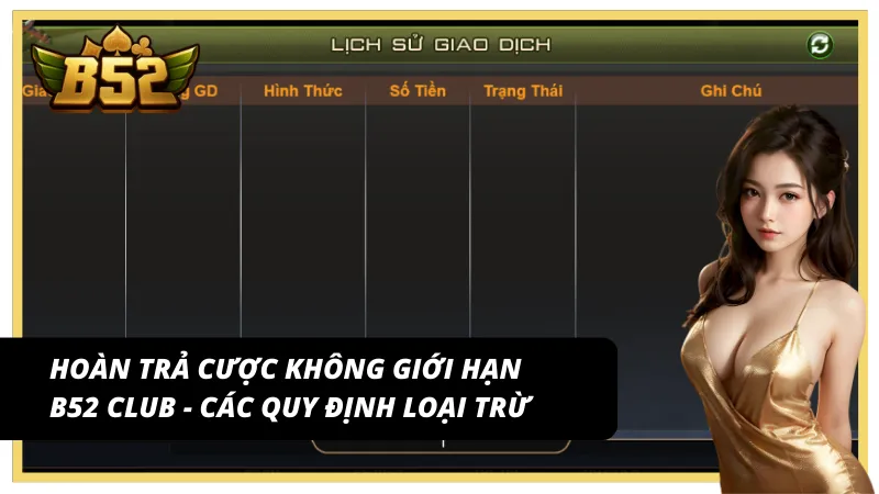 Hoàn trả cược không giới hạn B52 club - Lợi ích “vàng” và cách áp dụng thông minh