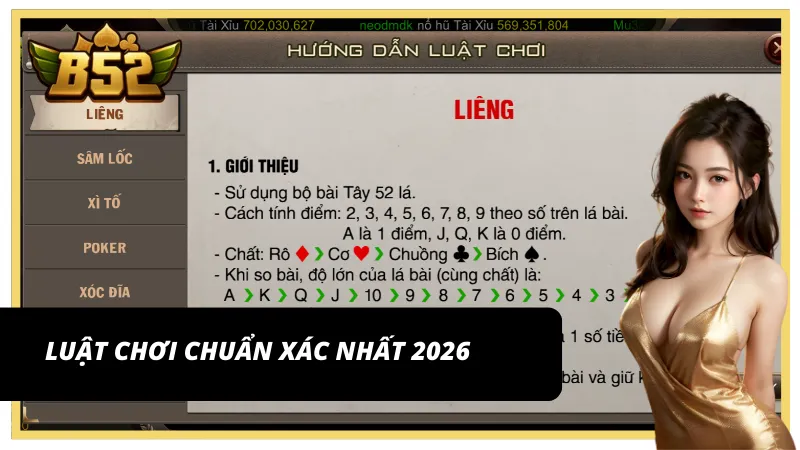 Luật chơi Liêng chuẩn xác nhất năm 2026